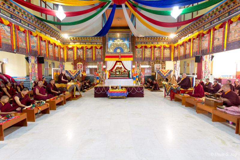 One-Year Commemoration Ceremonies of the Passing of HH the 14th Shamarpa Mipham Chokyi Lodro with Gyalwa Karmapa and lamas from the Karma Kagyu School