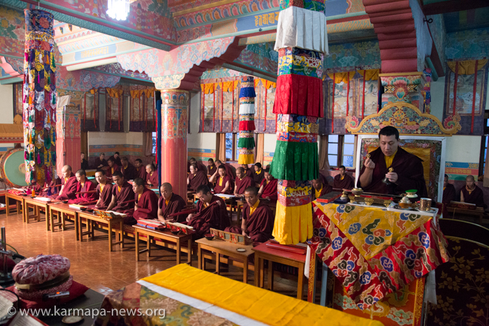 First day of Grand Mahakala Puja with His Holiness the 17th Karm