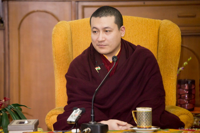 Gyalwa Karmapa gives teachings to KIBI-students and answers ques