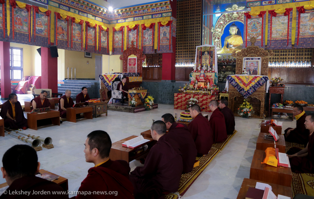 Mahakala ritual proceeding Tibetan New Year, celebrated at KIBI, New Delhi
