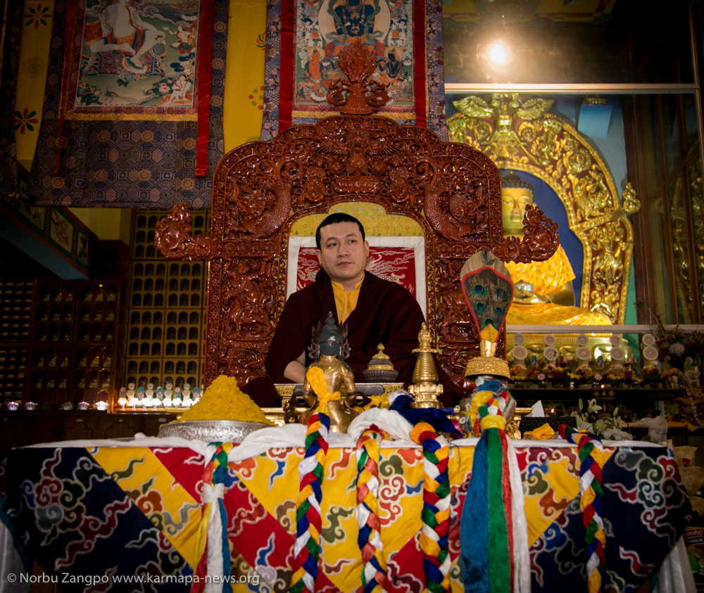 Thaye Dorje, His Holiness the 17th Gyalwa Karmapa during Losar celebration