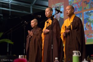 Prayers by Mahayana Monks