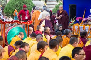 Gyalwa Karmapa in Bodh Gaya, Dec. 6 to 23, 2017. Kagyu Monlam