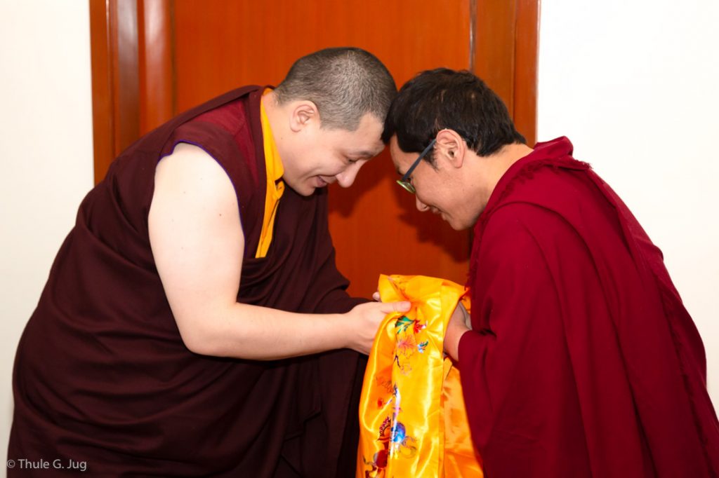 Thaye Dorje, His Holiness the 17th Gyalwa Karmapa, and Trungram Gyaltrul Rinpoche