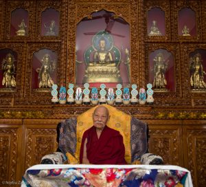 His Eminence Luding Khenchen Rinpoche, a pre-eminent spiritual master and lineage holder, belongs to one of the oldest royal families of the Tibetan Buddhist tradition. He is the second son of Her Eminence Jetsun Kushok Chimey Luding, the sister of His Holiness the Sakya Trizin