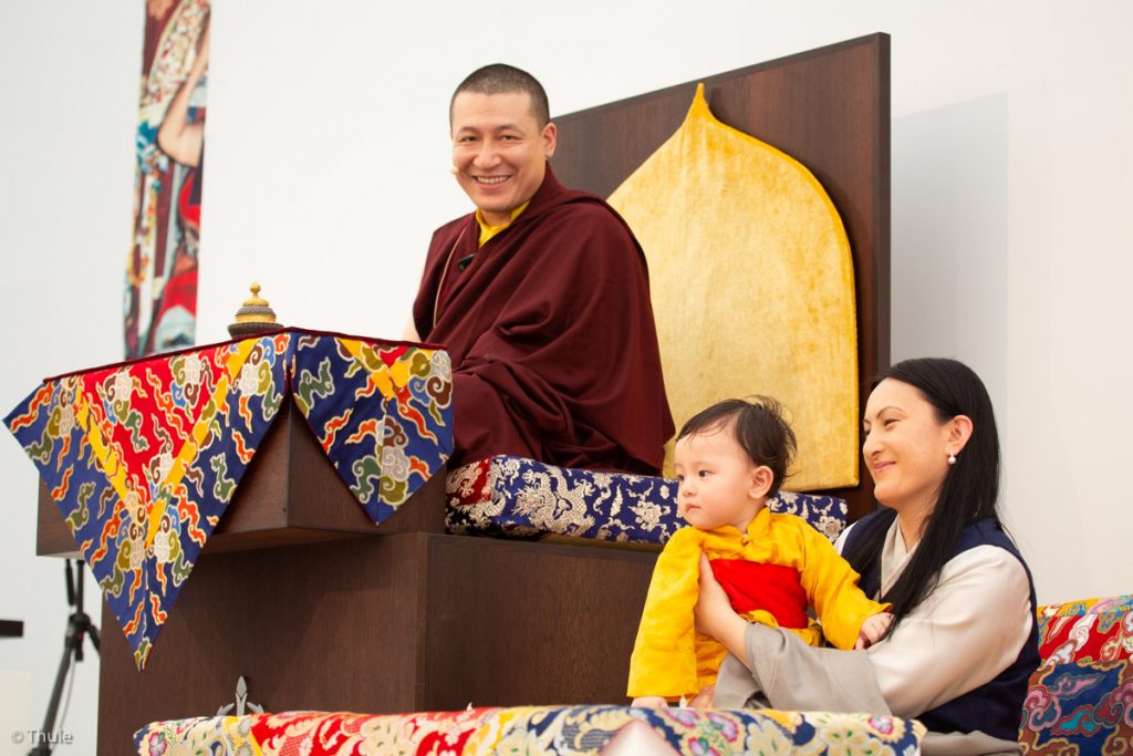 Traditional welcome ceremony for Thaye Dorje, His Holiness the 1