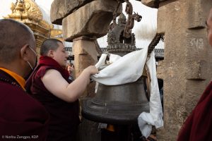 Karmapa visits Kathmandu, 2018-12-03 to 07. Pigrimadge to Parpin