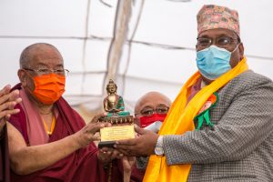 Handover ceremony of reconstructed KRMV Monastery and Pujari hou